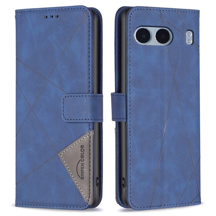 BINFEN COLOR BF05 For OnePlus Nord 4 Case Leather Phone Cover Wallet Stand - Blue