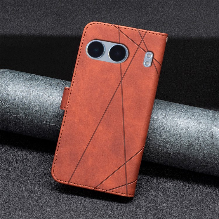 BINFEN COLOR BF05 For OnePlus Nord 4 Case Leather Phone Cover Wallet Stand - Brown