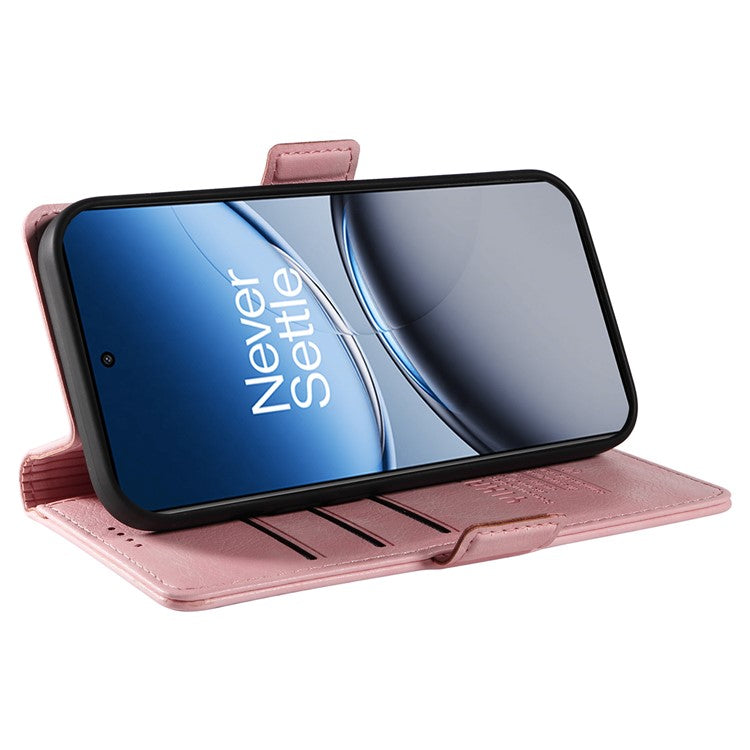 YIKATU YK-007 For OnePlus Nord 4 Case Side Buckle PU Leather Phone Cover Litchi Texture - Pink