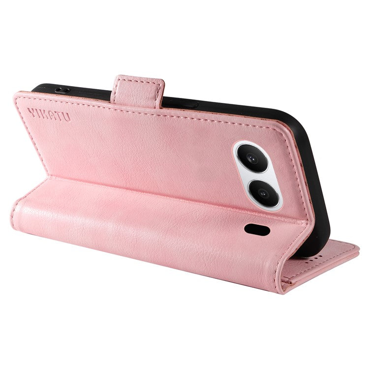YIKATU YK-007 For OnePlus Nord 4 Case Side Buckle PU Leather Phone Cover Litchi Texture - Pink
