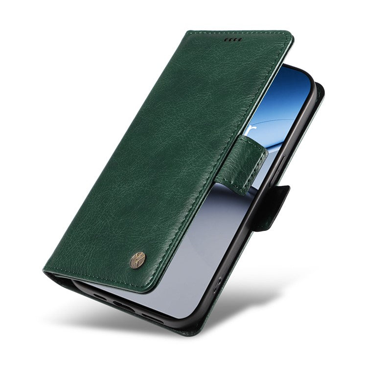 YIKATU YK-007 For OnePlus Nord 4 Case Side Buckle PU Leather Phone Cover Litchi Texture - Green