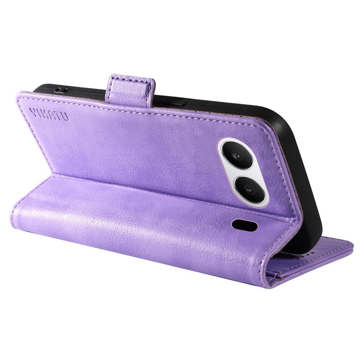 YIKATU YK-007 For OnePlus Nord 4 Case Side Buckle PU Leather Phone Cover Litchi Texture - Purple