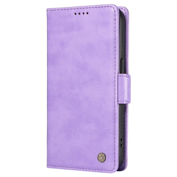 YIKATU YK-007 For OnePlus Nord 4 Case Side Buckle PU Leather Phone Cover Litchi Texture - Purple