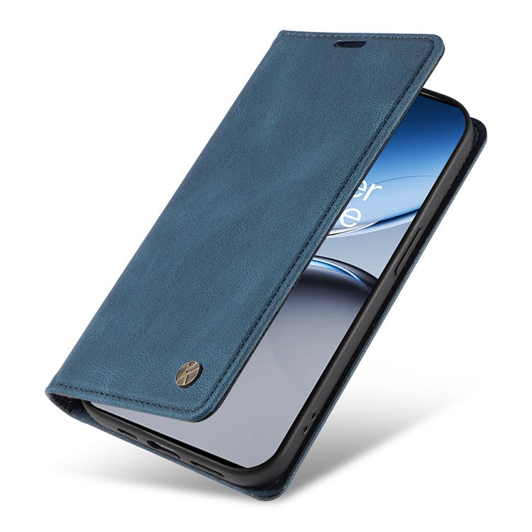 YIKATU YK-004 For OnePlus Nord 4 Case Leather Skin-Touch Phone Cover Magnetic Auto-Absorbed - Blue