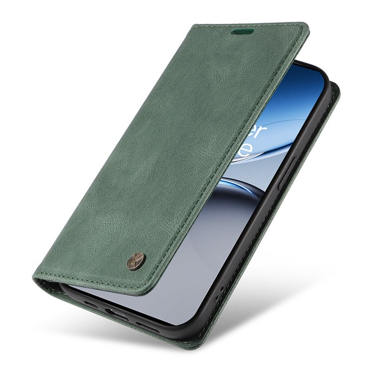 YIKATU YK-004 For OnePlus Nord 4 Case Leather Skin-Touch Phone Cover Magnetic Auto-Absorbed - Green
