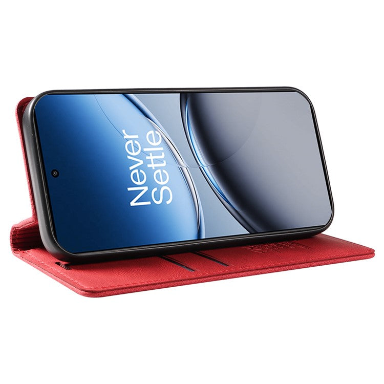 YIKATU YK-004 For OnePlus Nord 4 Case Leather Skin-Touch Phone Cover Magnetic Auto-Absorbed - Red