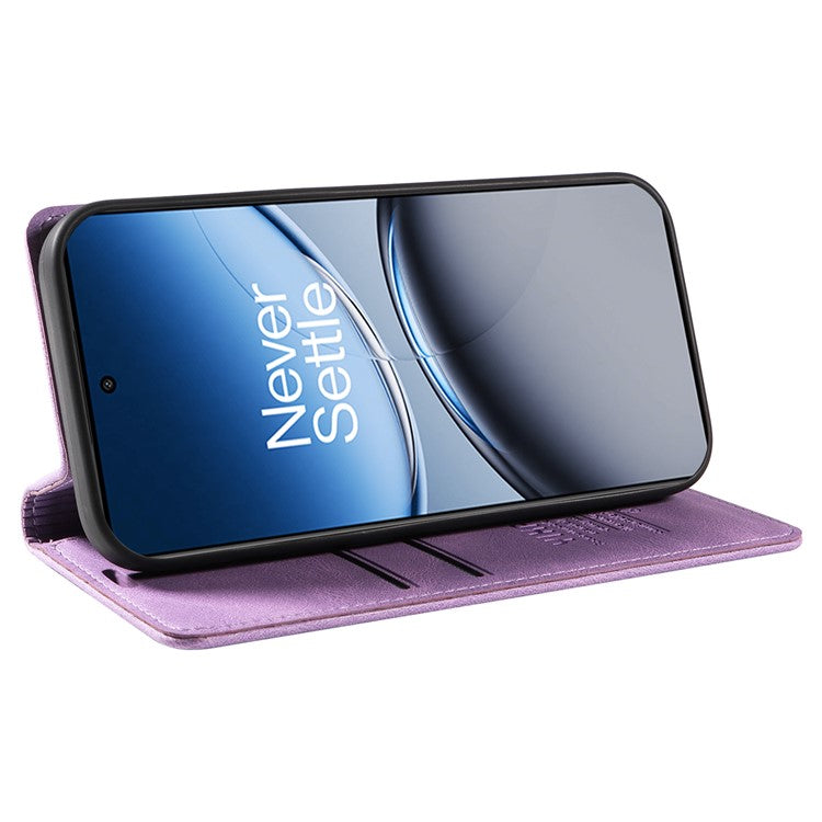 YIKATU YK-004 For OnePlus Nord 4 Case Leather Skin-Touch Phone Cover Magnetic Auto-Absorbed - Purple
