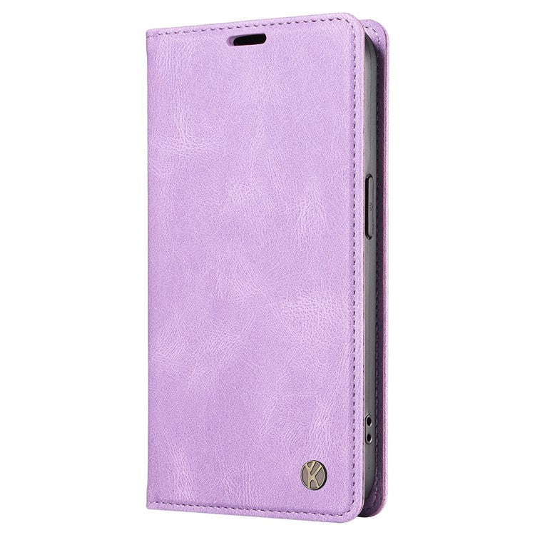 YIKATU YK-004 For OnePlus Nord 4 Case Leather Skin-Touch Phone Cover Magnetic Auto-Absorbed - Purple