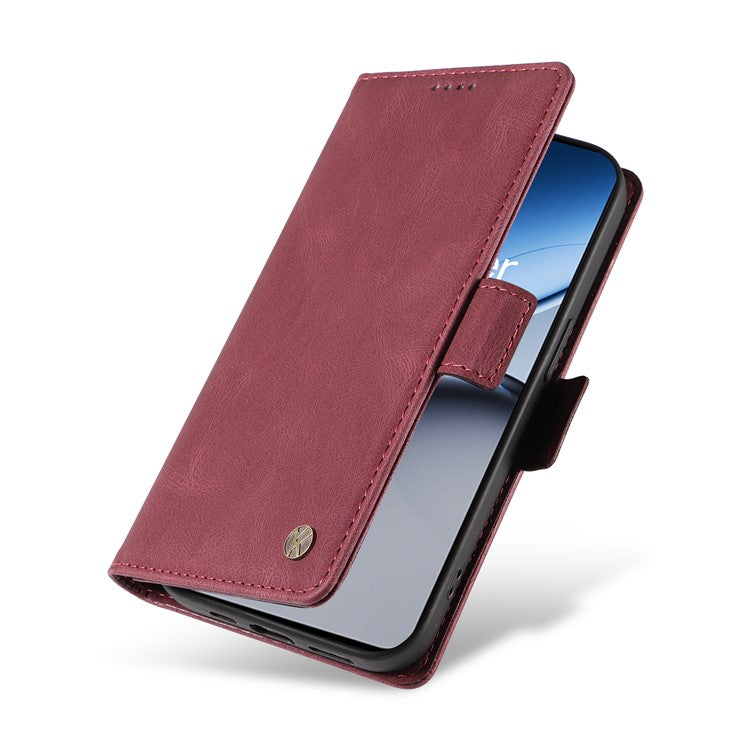 YIKATU YK-005 For OnePlus Nord 4 Case PU Leather Wallet Phone Cover Skin Touch Feeling - Wine Red