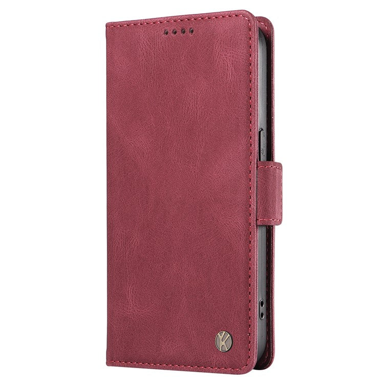 YIKATU YK-005 For OnePlus Nord 4 Case PU Leather Wallet Phone Cover Skin Touch Feeling - Wine Red