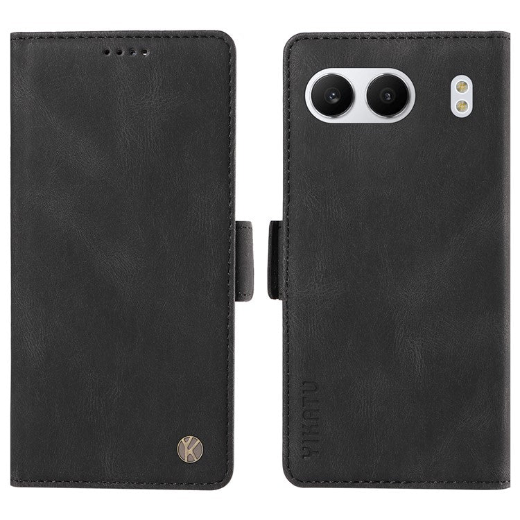 YIKATU YK-005 For OnePlus Nord 4 Case PU Leather Wallet Phone Cover Skin Touch Feeling - Black