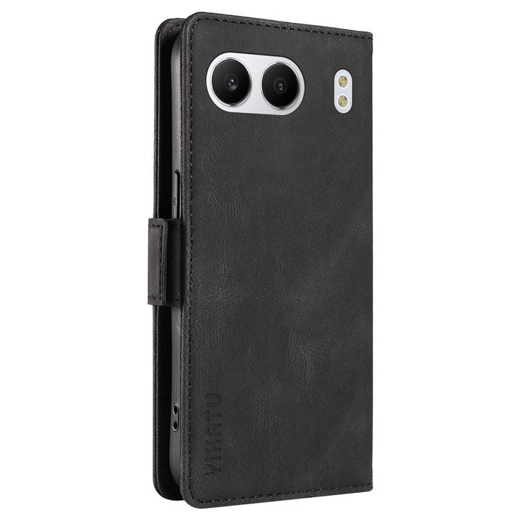 YIKATU YK-005 For OnePlus Nord 4 Case PU Leather Wallet Phone Cover Skin Touch Feeling - Black