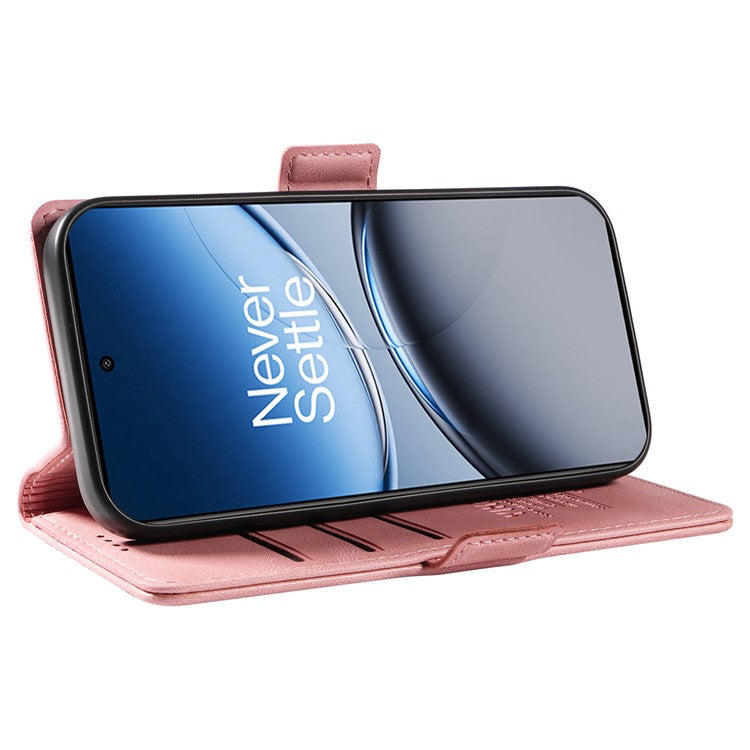 YIKATU YK-005 For OnePlus Nord 4 Case PU Leather Wallet Phone Cover Skin Touch Feeling - Pink