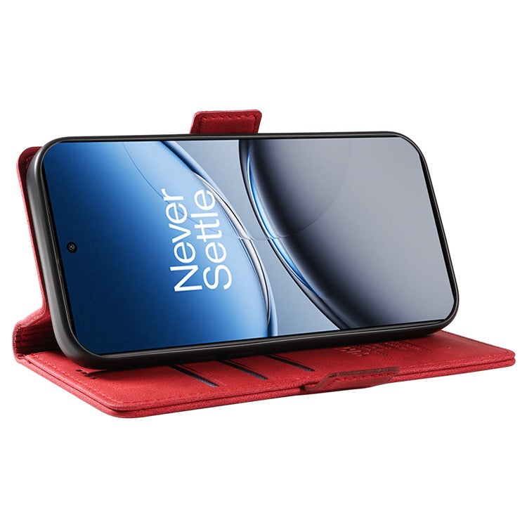 YIKATU YK-005 For OnePlus Nord 4 Case PU Leather Wallet Phone Cover Skin Touch Feeling - Red