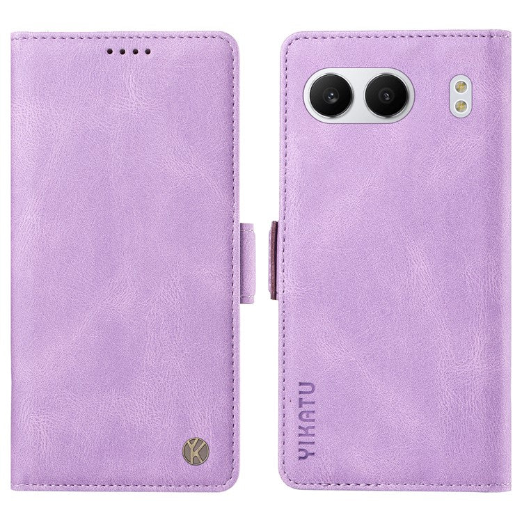 YIKATU YK-005 For OnePlus Nord 4 Case PU Leather Wallet Phone Cover Skin Touch Feeling - Purple