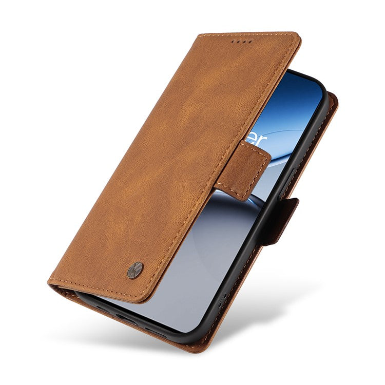 YIKATU YK-005 For OnePlus Nord 4 Case PU Leather Wallet Phone Cover Skin Touch Feeling - Brown