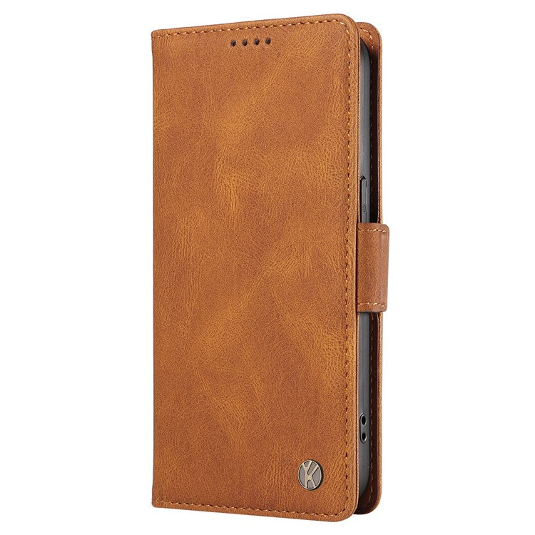 YIKATU YK-005 For OnePlus Nord 4 Case PU Leather Wallet Phone Cover Skin Touch Feeling - Brown