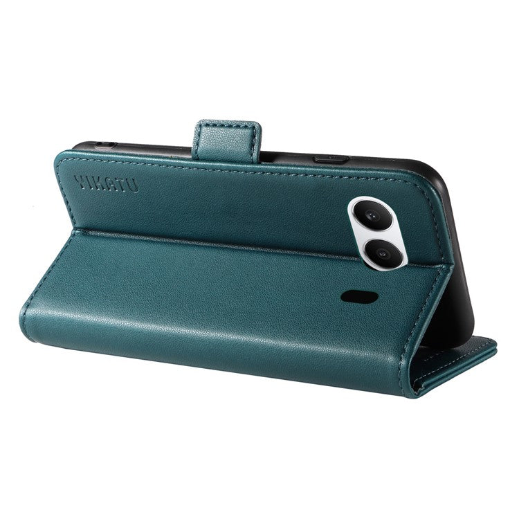 YIKATU YK-003 For OnePlus Nord 4 Case Wallet Stand Leather Phone Cover Side Buckle - Green