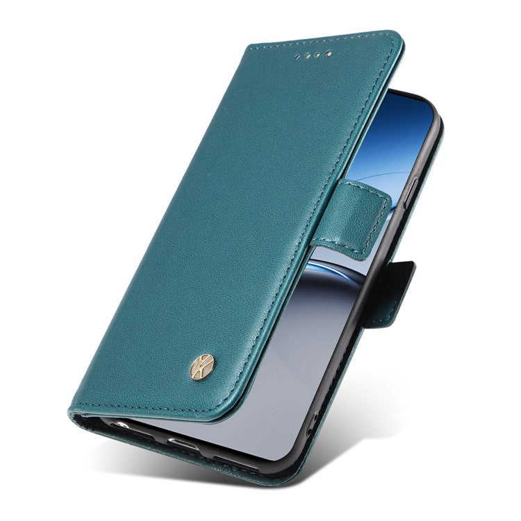 YIKATU YK-003 For OnePlus Nord 4 Case Wallet Stand Leather Phone Cover Side Buckle - Green