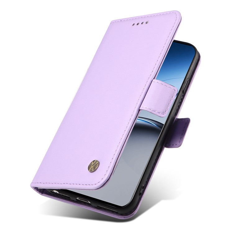 YIKATU YK-003 For OnePlus Nord 4 Case Wallet Stand Leather Phone Cover Side Buckle - Light Purple