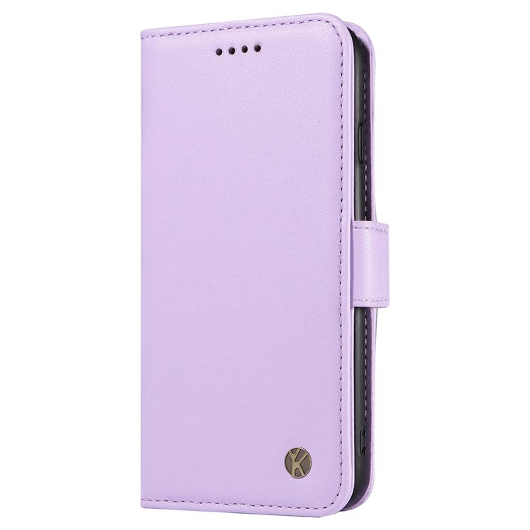 YIKATU YK-003 For OnePlus Nord 4 Case Wallet Stand Leather Phone Cover Side Buckle - Light Purple