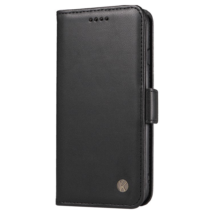 YIKATU YK-003 For OnePlus Nord 4 Case Wallet Stand Leather Phone Cover Side Buckle - Black