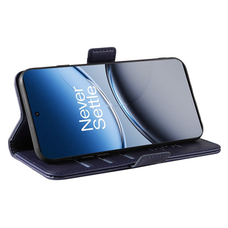 YIKATU YK-003 For OnePlus Nord 4 Case Wallet Stand Leather Phone Cover Side Buckle - Sapphire