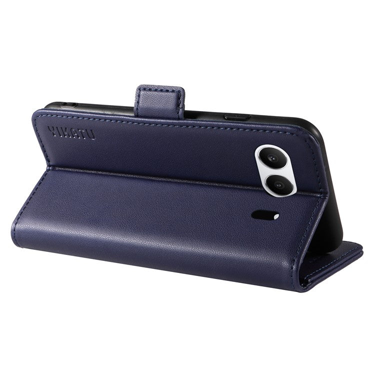 YIKATU YK-003 For OnePlus Nord 4 Case Wallet Stand Leather Phone Cover Side Buckle - Sapphire