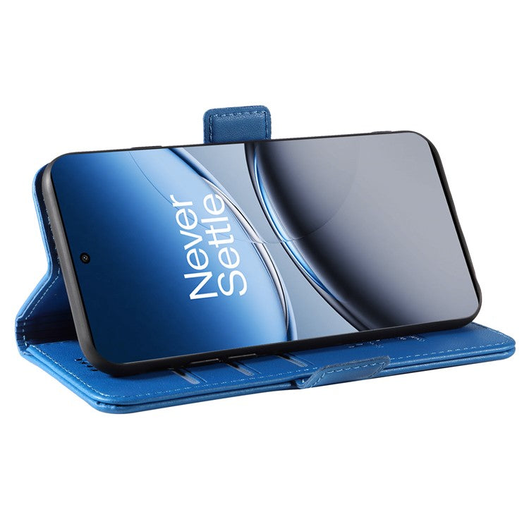YIKATU YK-003 For OnePlus Nord 4 Case Wallet Stand Leather Phone Cover Side Buckle - Sky Blue