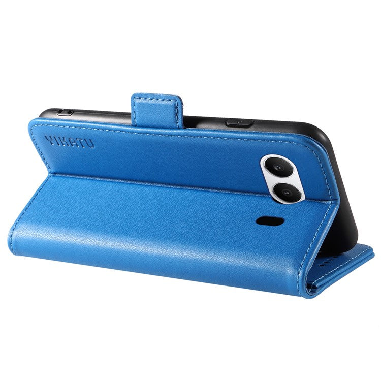 YIKATU YK-003 For OnePlus Nord 4 Case Wallet Stand Leather Phone Cover Side Buckle - Sky Blue