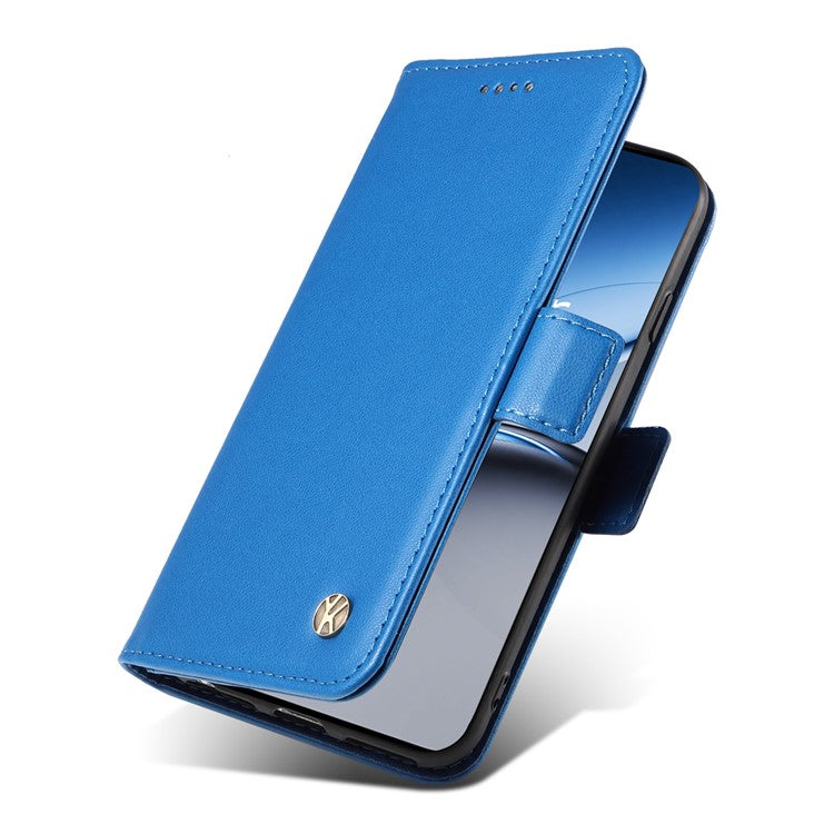YIKATU YK-003 For OnePlus Nord 4 Case Wallet Stand Leather Phone Cover Side Buckle - Sky Blue
