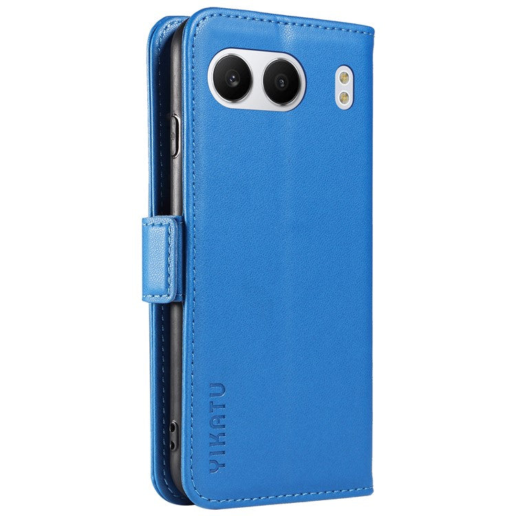 YIKATU YK-003 For OnePlus Nord 4 Case Wallet Stand Leather Phone Cover Side Buckle - Sky Blue