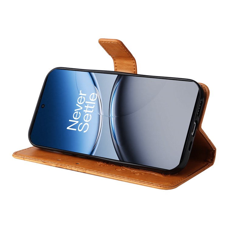 KT Imprinting Flower Series-2 For OnePlus Nord 4 Case Floral Butterfly Leather Wallet Phone Cover - Yellow