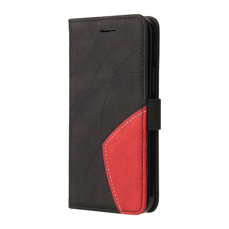 KT Leather Series-1 For OnePlus Nord 4 Leather Case Color Splicing Phone Cover Wallet Stand - Black
