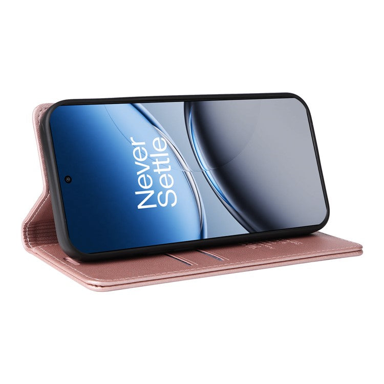 YIKATU YK-001 For OnePlus Nord 4 Case Stand Leather Phone Cover Strong Magnetic Closure - Rose Gold