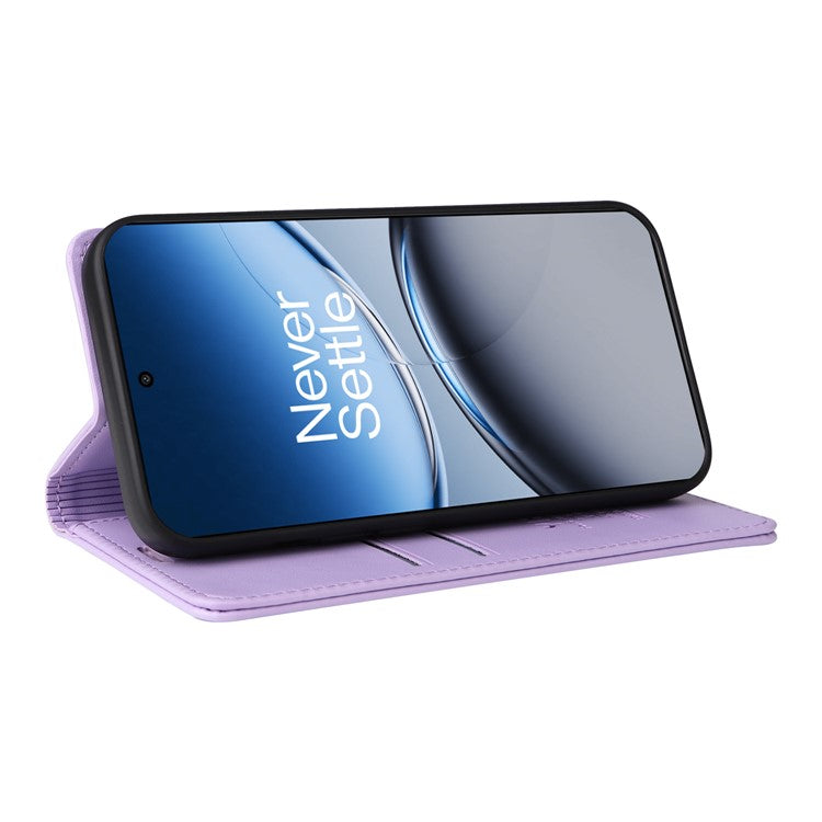 YIKATU YK-001 For OnePlus Nord 4 Case Stand Leather Phone Cover Strong Magnetic Closure - Light Purple