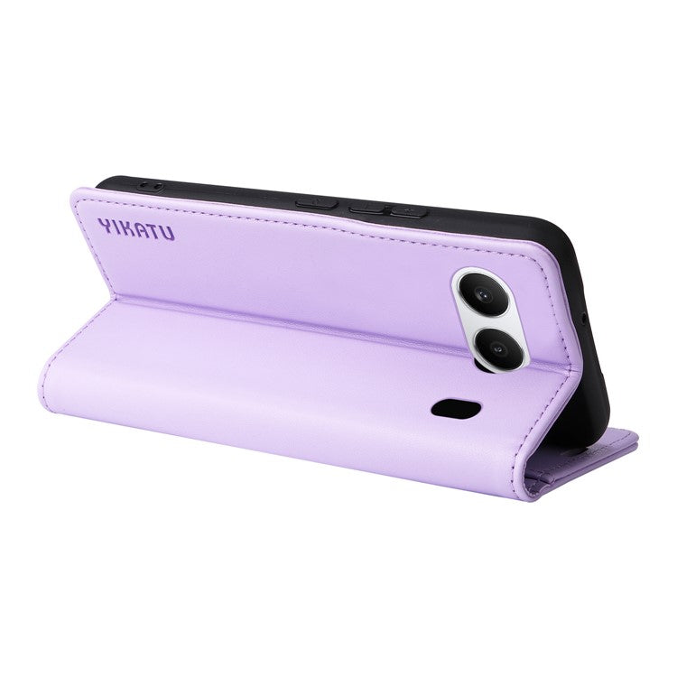 YIKATU YK-001 For OnePlus Nord 4 Case Stand Leather Phone Cover Strong Magnetic Closure - Light Purple