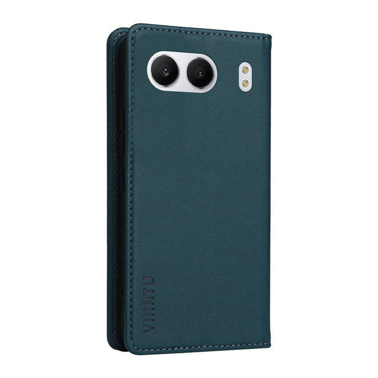 YIKATU YK-001 For OnePlus Nord 4 Case Stand Leather Phone Cover Strong Magnetic Closure - Green