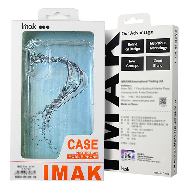 IMAK For OnePlus Nord CE4 Lite 5G / Oppo K12x 5G (China) Case PC+TPU Shockproof Clear Phone Cover