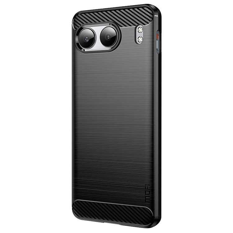 MOFI JK TPU Series-1 For OnePlus Nord 4 Case Carbon Fiber Texture TPU Soft Phone Cover - Black