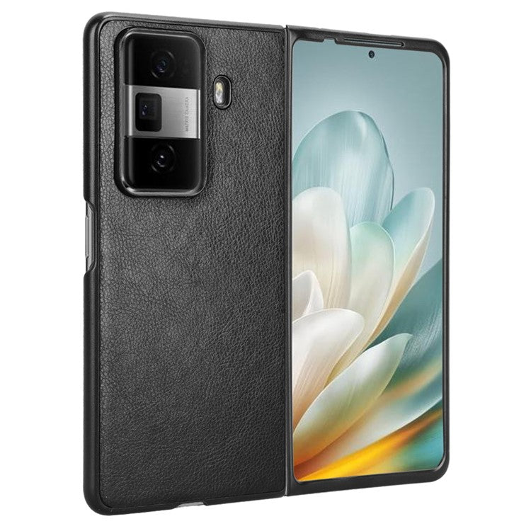 For Honor Magic Vs3 5G Case Litchi Texture PU Leather + PC Phone Cover - Black