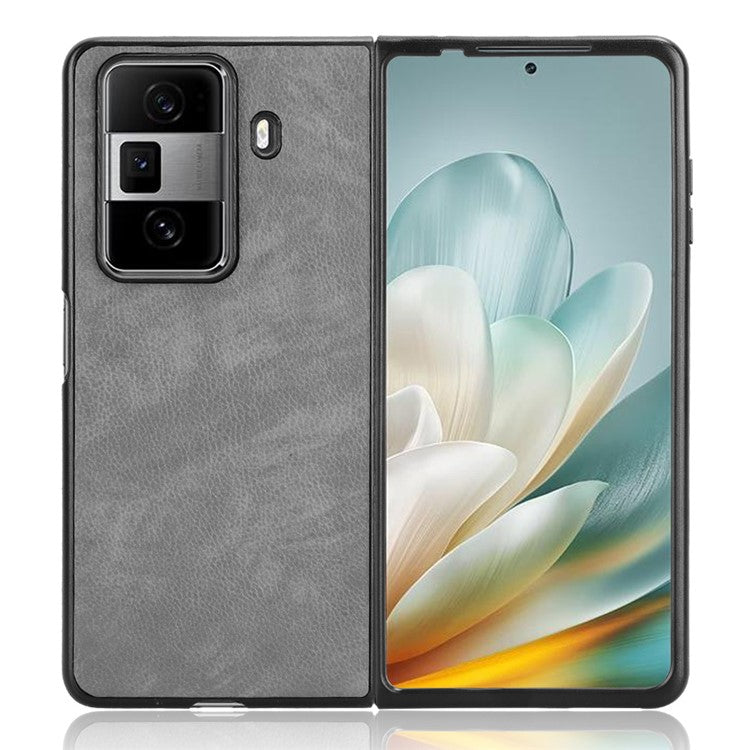 For Honor Magic Vs3 5G Case Litchi Texture PU Leather + PC Phone Cover - Grey