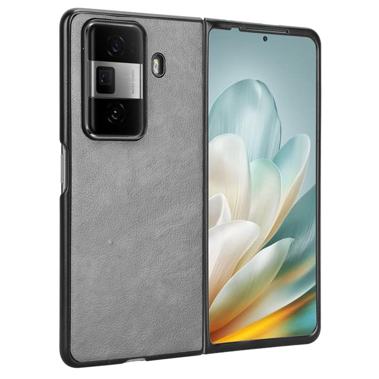 For Honor Magic Vs3 5G Case Litchi Texture PU Leather + PC Phone Cover - Grey