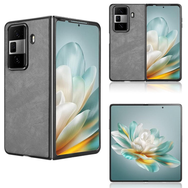 For Honor Magic Vs3 5G Case Litchi Texture PU Leather + PC Phone Cover - Grey