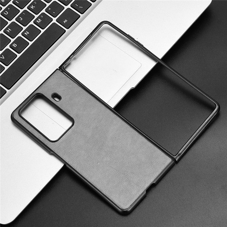 For Honor Magic Vs3 5G Case Litchi Texture PU Leather + PC Phone Cover - Grey