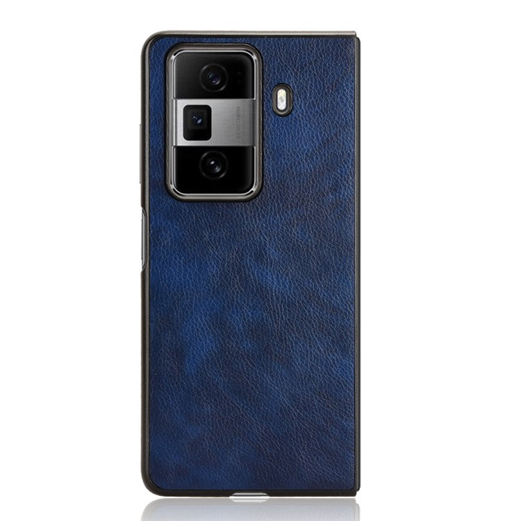 For Honor Magic Vs3 5G Case Litchi Texture PU Leather + PC Phone Cover - Blue