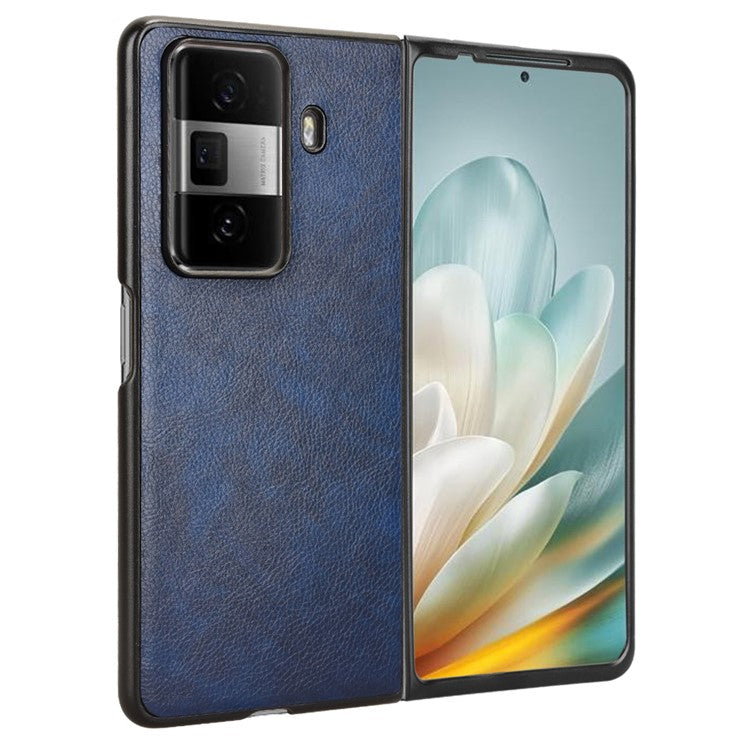 For Honor Magic Vs3 5G Case Litchi Texture PU Leather + PC Phone Cover - Blue