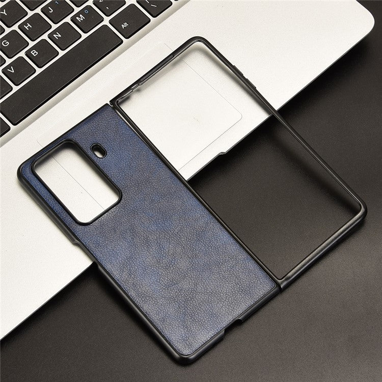 For Honor Magic Vs3 5G Case Litchi Texture PU Leather + PC Phone Cover - Blue