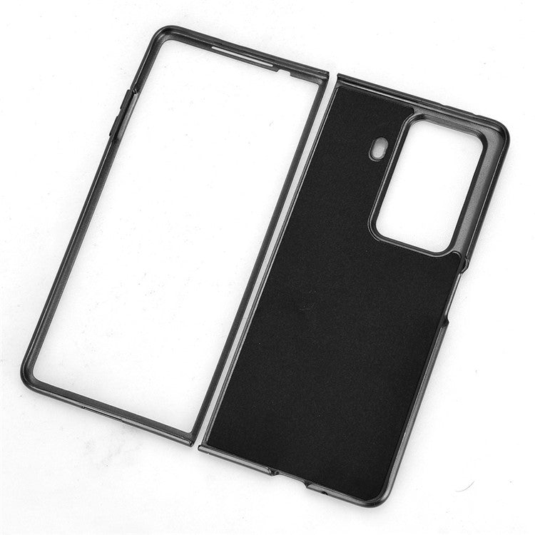 For Honor Magic Vs3 5G Case Crocodile Texture Leather Coated Hard PC Phone Cover - White