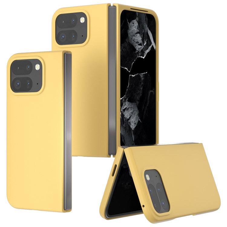 ABEEL For Google Pixel 9 Pro Fold 5G Case Hard PC Protective Phone Cover Skin Touch Feeling - Yellow